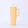 Amazon 40oz large capacity handle ice cup 304 stainless steel vacuum insulated cup outdoor car cup