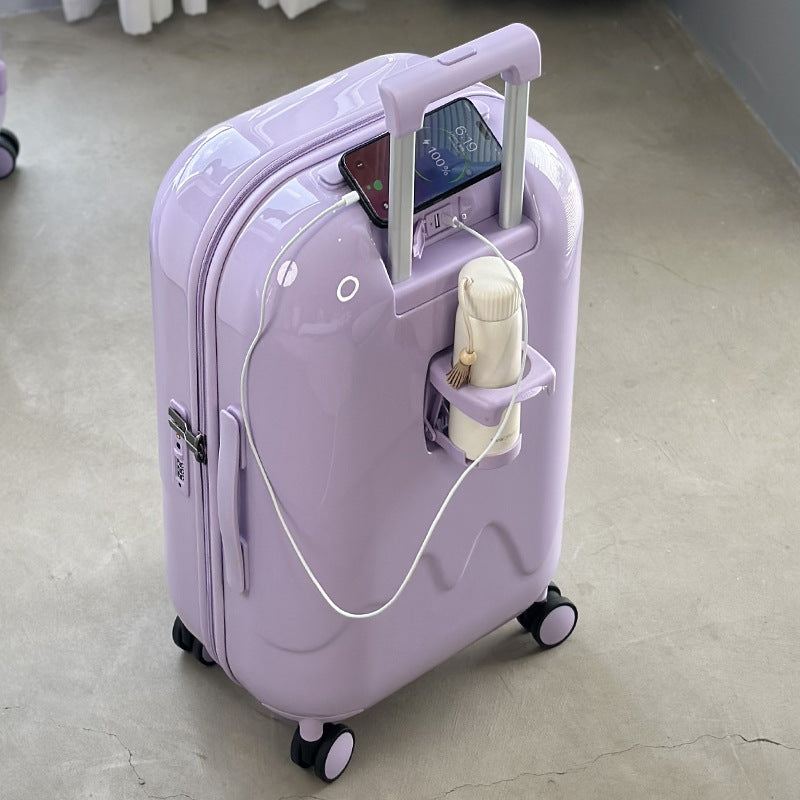 Children's suitcase 20-inch boarding case 24-inch trolley case 26-inch anti-drop suitcase Password box Gift bag