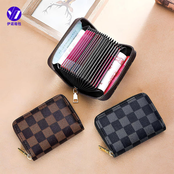 Multifunctional, multi-card position, large-capacity card bag, male and female driver's license, bank card, card holder, small  zipper wallet.
