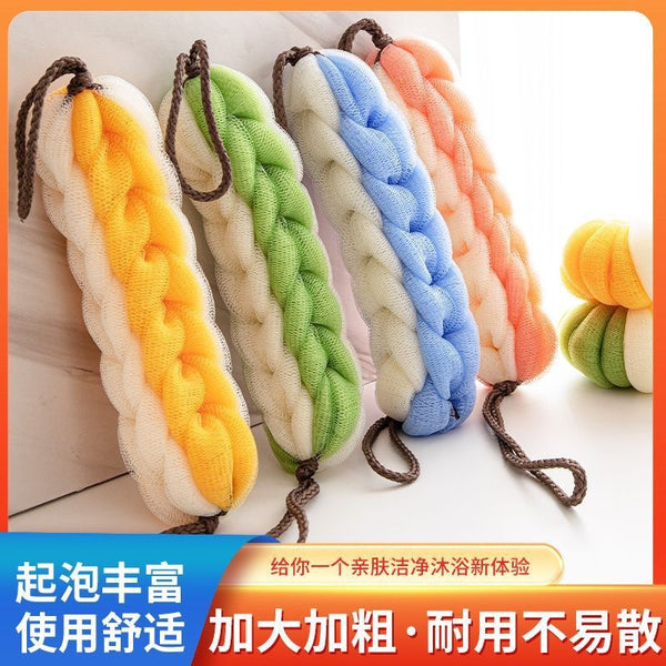 Pull back strip, bathing device, adult bath ball, rubbing bath towel, bath flower strip thickened, newly upgraded, new models are not scattered for home use.