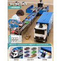 Container truck [blue] comes with 24 alloy cars