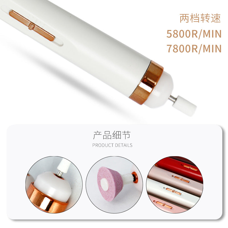 Mini electric nail drill polisher - small tool, nail polish remover, manicure machine, portable electric nail clipper, nail grinder