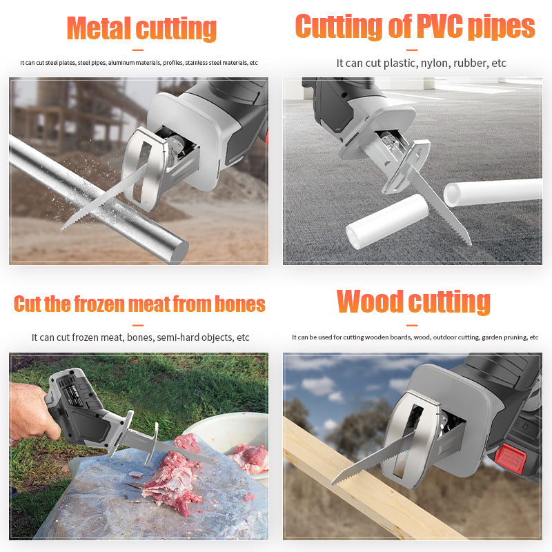 personalized nanwei brushless lithium battery saber saw wood branch construction steel pipe material cutting saw high-power lithium battery saw