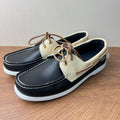 Men's leather dress shoes - genuine leather, stylish, versatile, low-cut, classic, plus size, casual, hand-stitched boat shoes - real shot photos