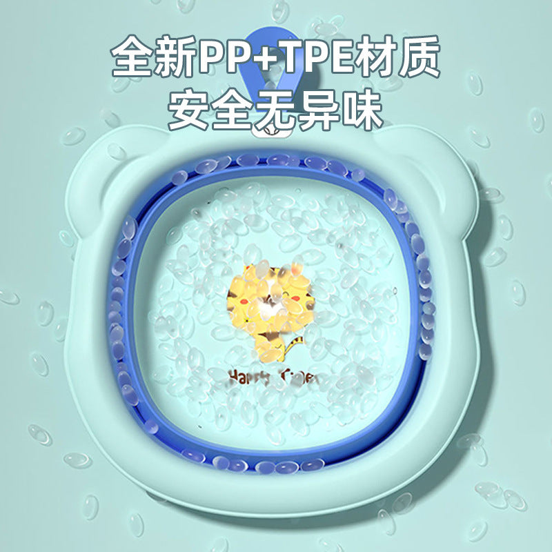 Baby foldable washbasin can be hung footbath newborn kids wash butt special baby for home small basin