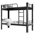 Double bunk bed, ideal for student dorms, employee housing, or hotel/apartment dormitories. features a sturdy iron frame and is suitable for both upper and lower bunks