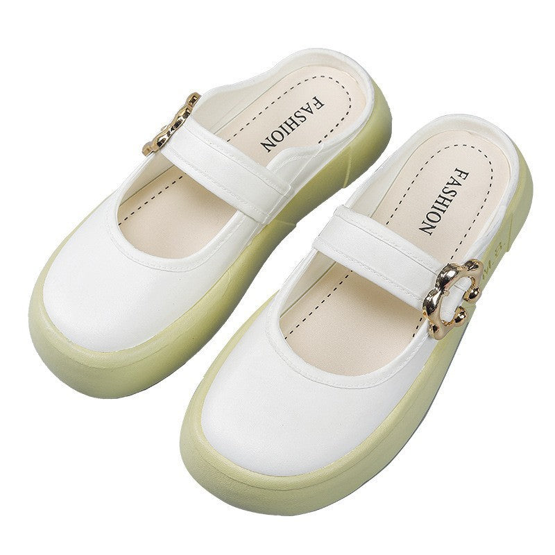 Women's slippers for outdoor wear 2025: fairy style, trendy and versatile, cloud-like comfort, thick sole, perfect for beach and seaside, flat sandals