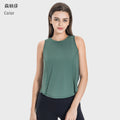 Luxtre new moisture-wicking, breathable, loose-fit yoga top - cooling sports tank top dss058