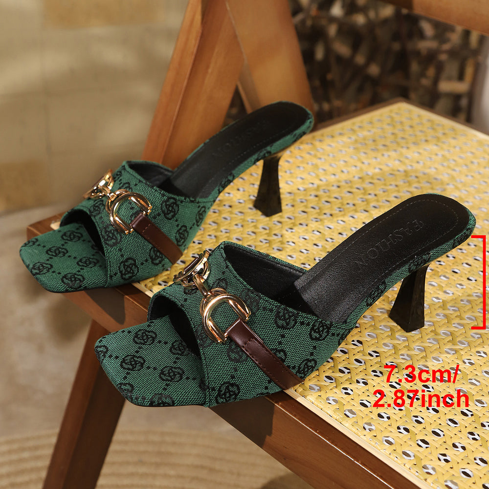Toe-toe fish mouth women's slippers 2026 summerfashion style fashion high heels plus size cross-border belt buckle sandals