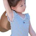 Baby girl's beach vacation one-piece swimsuit - danish style, new  collection, cute kids' swimwear