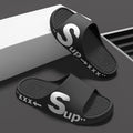 "cloud-like comfort: men's summer slippers - indoor, home, soft sole, non-slip, trendy, athletic, outdoor, couple's casual sandals"