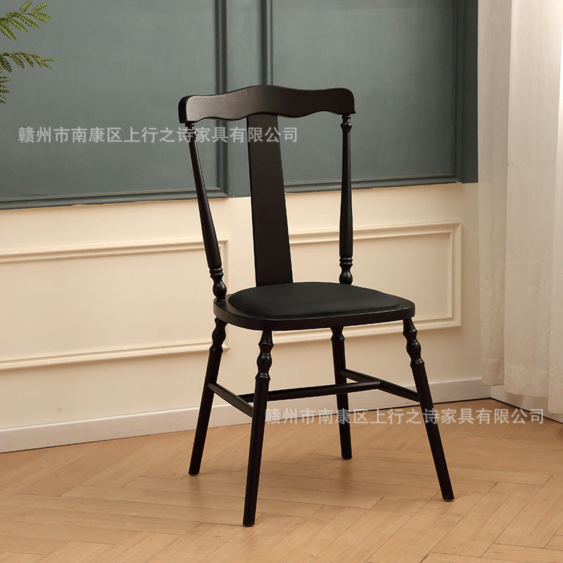 Italian dining chair - modern minimalist light luxury dining table and chair set - designer style nordic 2025 new arrival dining stool