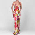 women's summer maxi dress - cross-border european & american style - sexy spaghetti strap printed backless dress