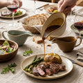 Retro ceramic sauce boat western food steak juice bucket cup teppanyaki black pepper tomato juice ceramic handle cup seasoning