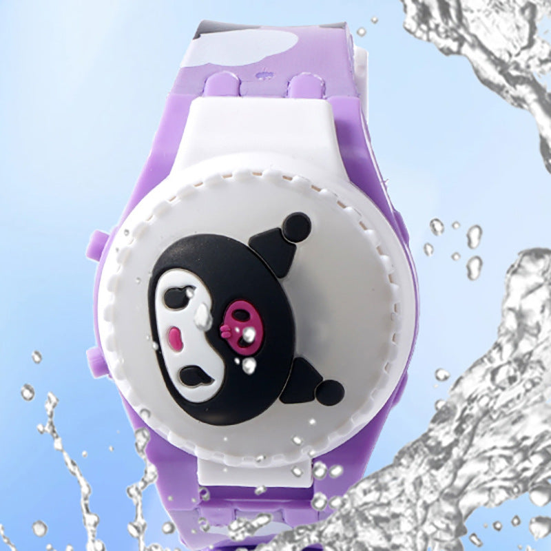 New children's light-up spinning top watch - flashing creative rotating gyro watch - kindergarten small gift toy wholesale