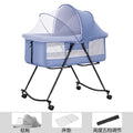 Folding baby rocker—blue (five-level adjustment)