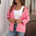 European and american cross-border e-commerce  new women's clothing  new retro washed denim jacket top