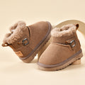 Sheepskin all-in-one snow boots kidswinternew arrival boys shoes girl waterproofnon-slipthickened large cotton shoes