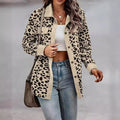 fashion women's leopard print button-down long sleeve jacket - autumn/winter collection (us & europe)