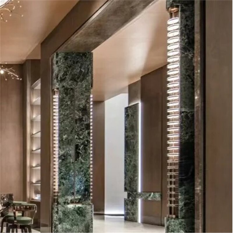 Modern minimalist light luxury long arm wall lamp - designer style for hotel, villa, front desk, and private room