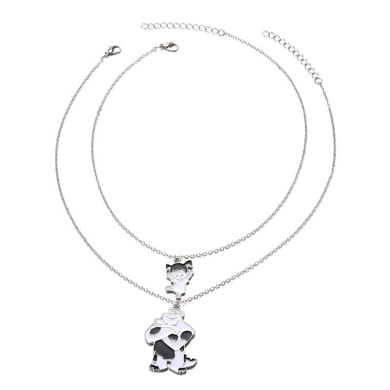 Wholesale necklaces & pendants: cross-border hot seller - perfect gift for best friends & girlfriends - cute cow pendant necklace for women