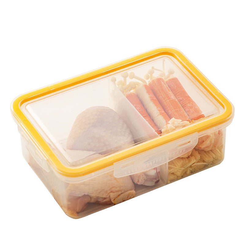 Kitchen Food Refrigerator Fresh-keeping Box Sealed Transparent Plastic Classification Multifunctional Frozen Meat Refrigerator Frozen Storage Box