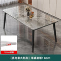 Rock slab dining table and chair combination for home commercial rental small apartment matte bright thickened modern casualaccessible luxury