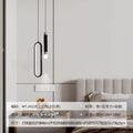 Italian normcore bedroom bedside chandelier modern casual sense of designaccessible luxury long line scandinavian creative new small chandelier