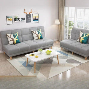 Foldable sofa bed living room small apartment modern casual fabric rental house sofa multi-functional sofa chaise lounge combination