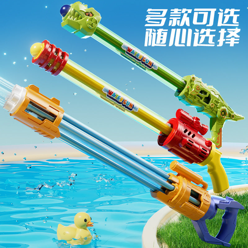 pull-out syringe water gun multi-hole water cannon summer outdoor water fight water splashing festival water toys wholesale