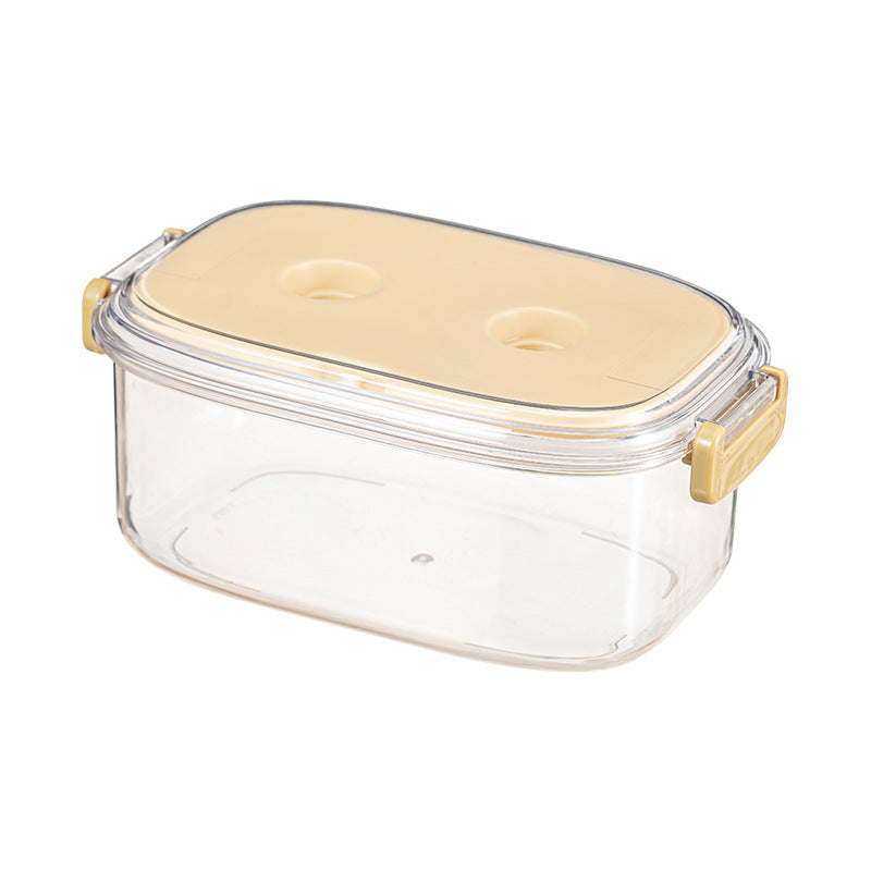 Food grade portable fruit fresh-keeping box with water filter outdoor camping picnic sealed bento box mobile small refrigerator