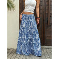Shipped: cross-border, independent us/european e-commerce platform, casual printed maxi skirt, vacation midi skirt, foreign trade printed dress