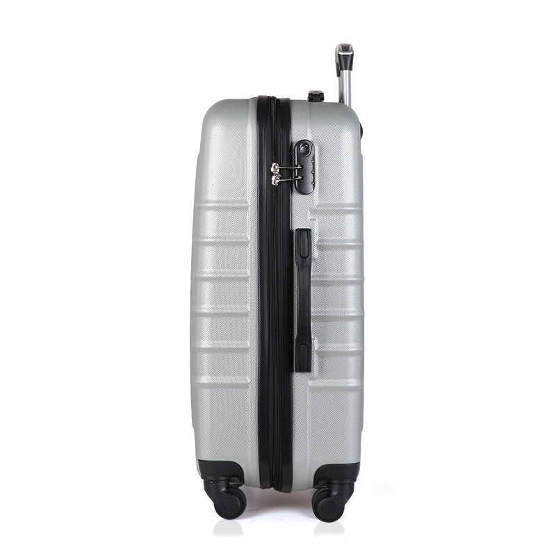 Cross-border ABS business tie rod suitcase 20 inch/24 inch/28 inch three-piece universal wheel password box boarding case
