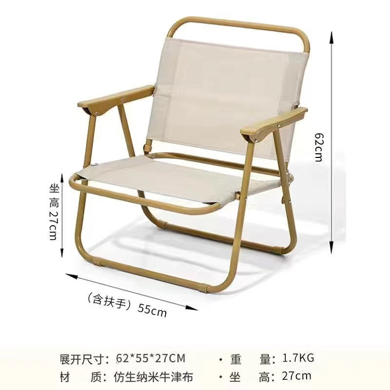 Outdoor foldable chair kermit chair portable ultra-light fishing picnic camping chair stool equipment supplies