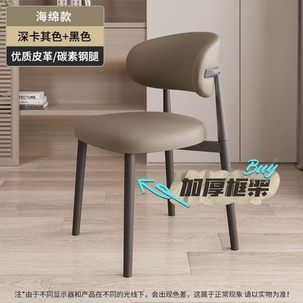 Dining chair training chair backrest stool accessible luxuryclassy rental room dining room italian iron casual training chair no
