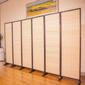 Chinese style bamboo screen partition wall living room simple modern foldable wooden movable bedroom screen for home screen