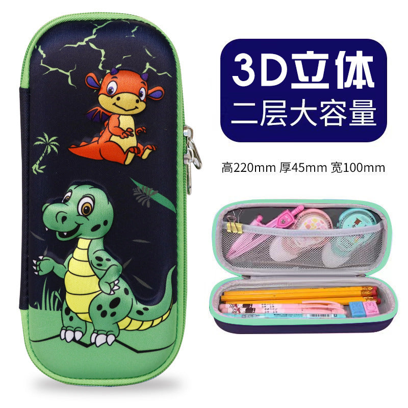 New 3D three-dimensional multi-functional stationery box, children's day gift for primary school students, cartoon large-capacity pencil case creativity