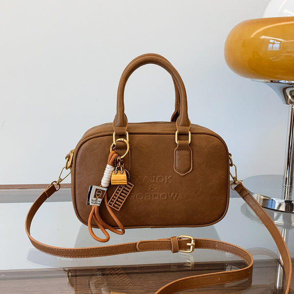 Premium Maillard bag women's autumn 2025 popular bowling handbag hand bag shoulder messenger bag