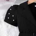New arrivalfashiongirl black suitsuitblack suit for children children cl