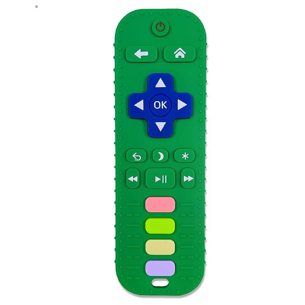 explosive product simulation button remote control baby toothpaste baby anti-eating hand grinding teeth food grade silicone toothpaste