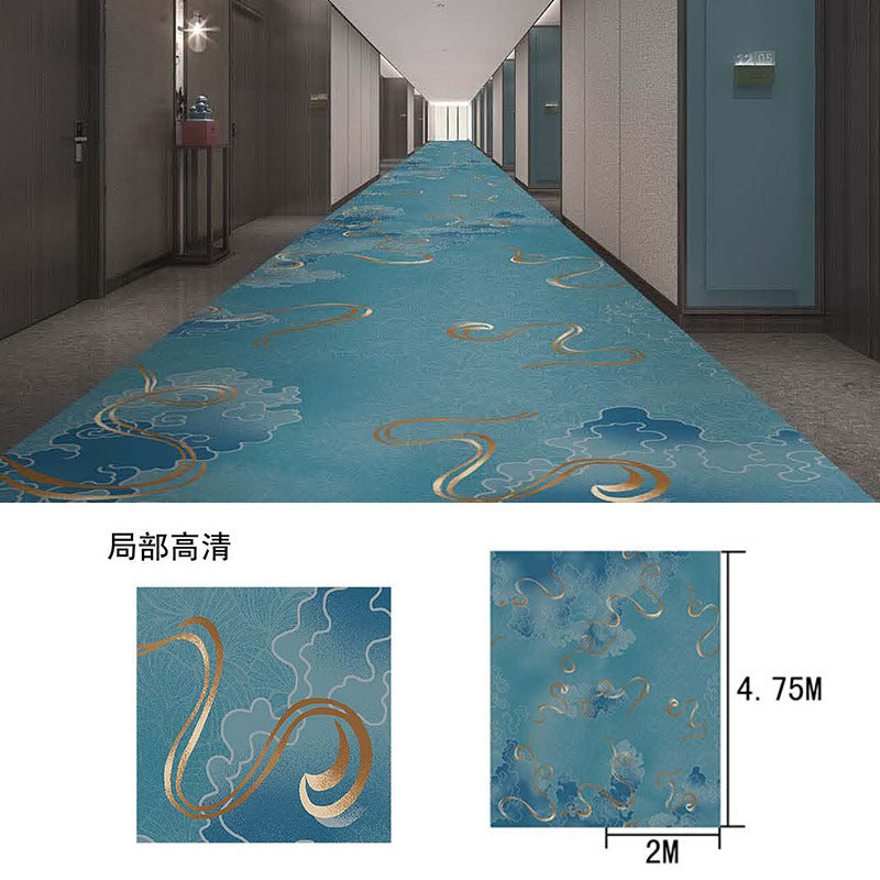 In stock haima 800g nylon carpet hotel corridor aisle thickened flame retardant b1 fireproof bedroom carpet