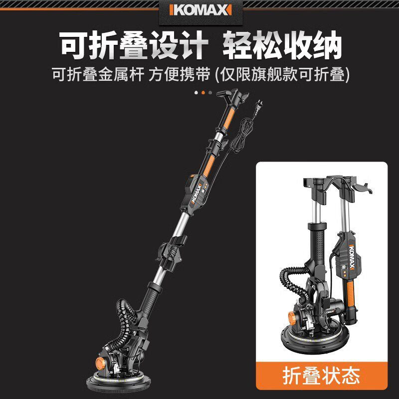 Wall putty handy gadget wall sander sandpaper machine sander dust-free polishing electric renovation universal long pole