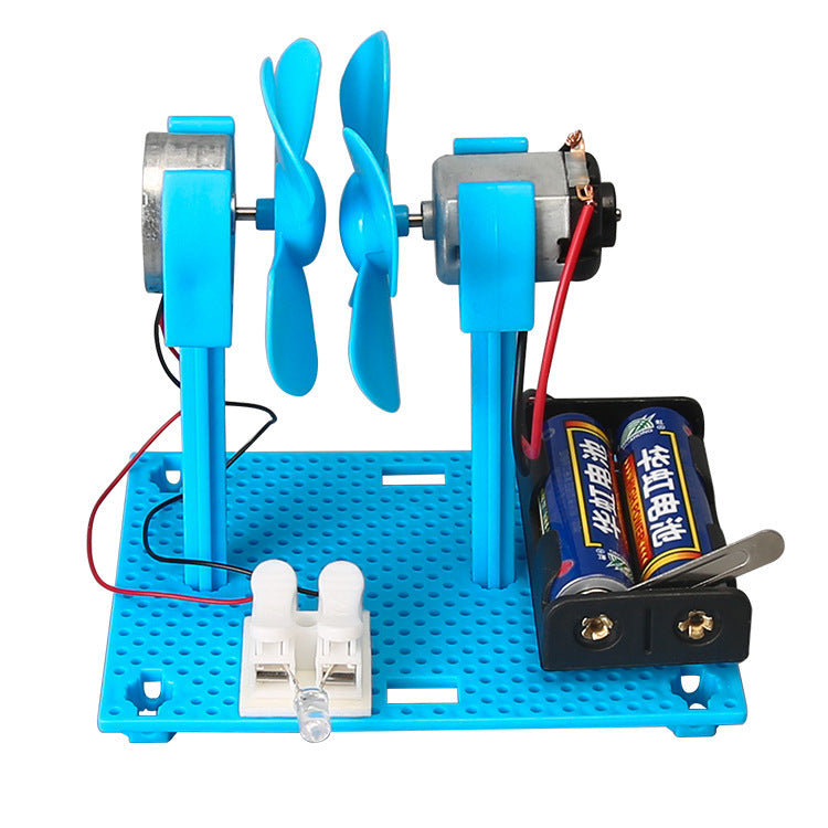Science and technology small production wind power generation DIY children's fun toys primary school students handmade scientific experimental model wholesale