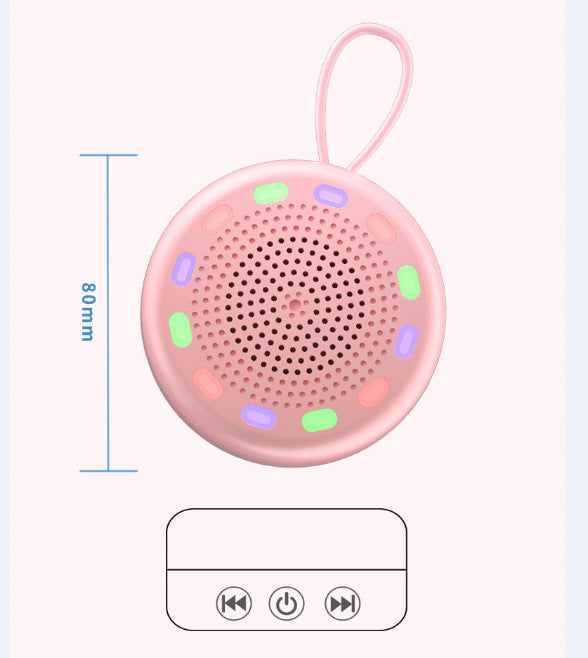 Longweishi d3 wireless bluetooth illuminated mini speaker - stylish color-changing lights, deep bass, tws interconnect, outdoor speaker