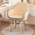 Computer chair for homeplaid long sitting backrest waist office chair solid wood makeup dormitory student study desk stool