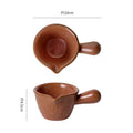 Retro ceramic stylish handle seasoning small milk dish dipping small milk cup sauce steak dessert sauce dessert dish
