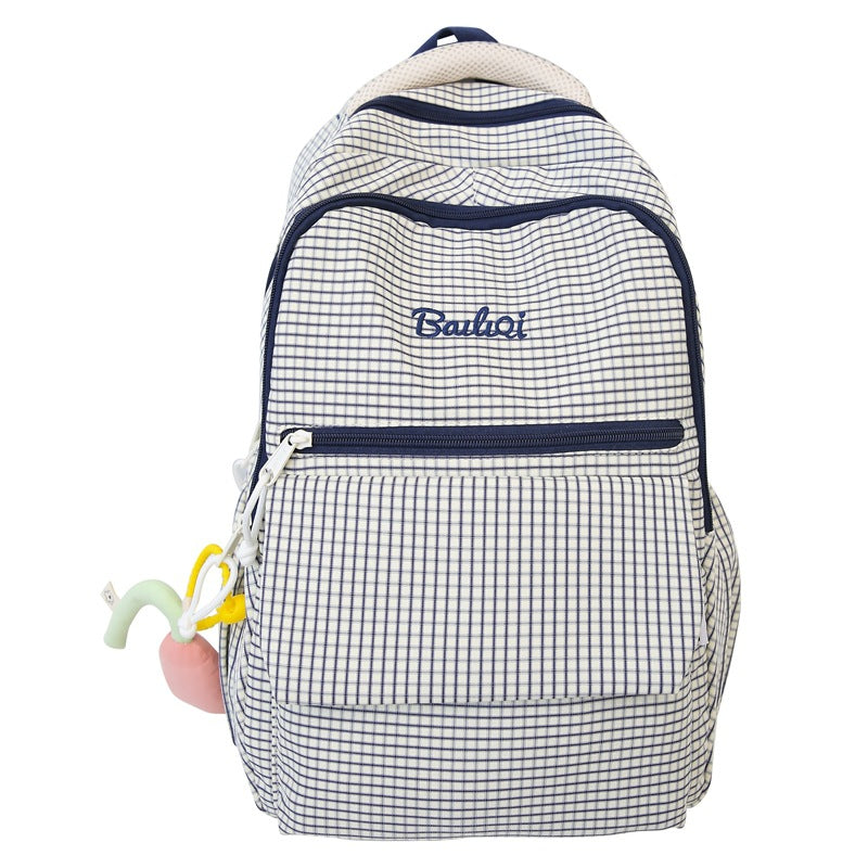 The upper body of the schoolbag is so comfortable. k-style cute style backpack comes with free pendant. large capacity for girls. wholesale. easiest for match