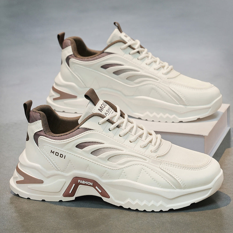 Men's sneakers - 2026 spring collection - chunky platform, height increasing, lightweight & breathable casual shoes for students