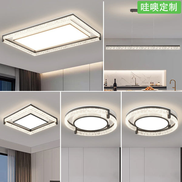 [Wow] Italian minimalist ceiling light modern minimalist atmosphere full spectrum eye protection light whole house lighting package