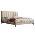 Nandi italian normcore leather bed double bed 1.8m modern casual first-layer cowhide master bedroom small apartment wedding bed